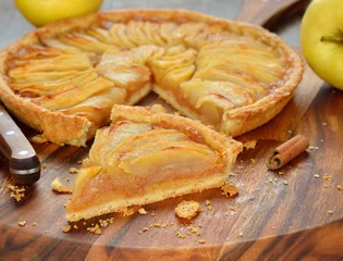 Türaufkleber French apple tart © olyina
