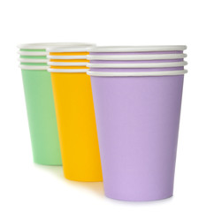 Colorful paper cups