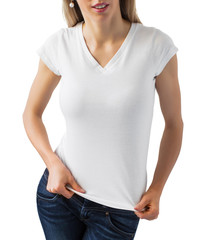 Blank white t-shirt