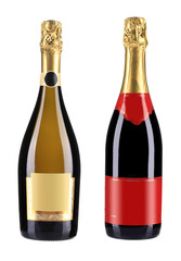 Bottles of champagne.