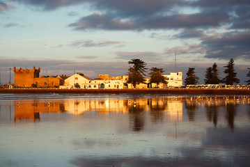 Obraz premium Essaouira city and harbor in sunrise light, Morocco, Africa