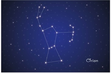 Constellation Orion - obrazy, fototapety, plakaty