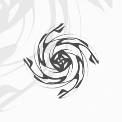 Tribal tattoo - abstract background, futuristic shapes