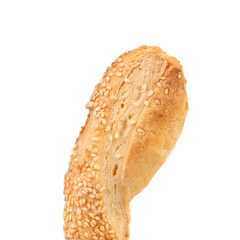 Close up of cheese sticks with seeds.