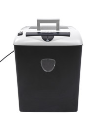 Close up of paper shredder.