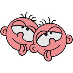 Schmachtend Träumend 2 Freunde Team Comic