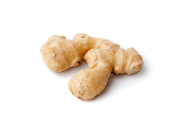 Ginger on a white background
