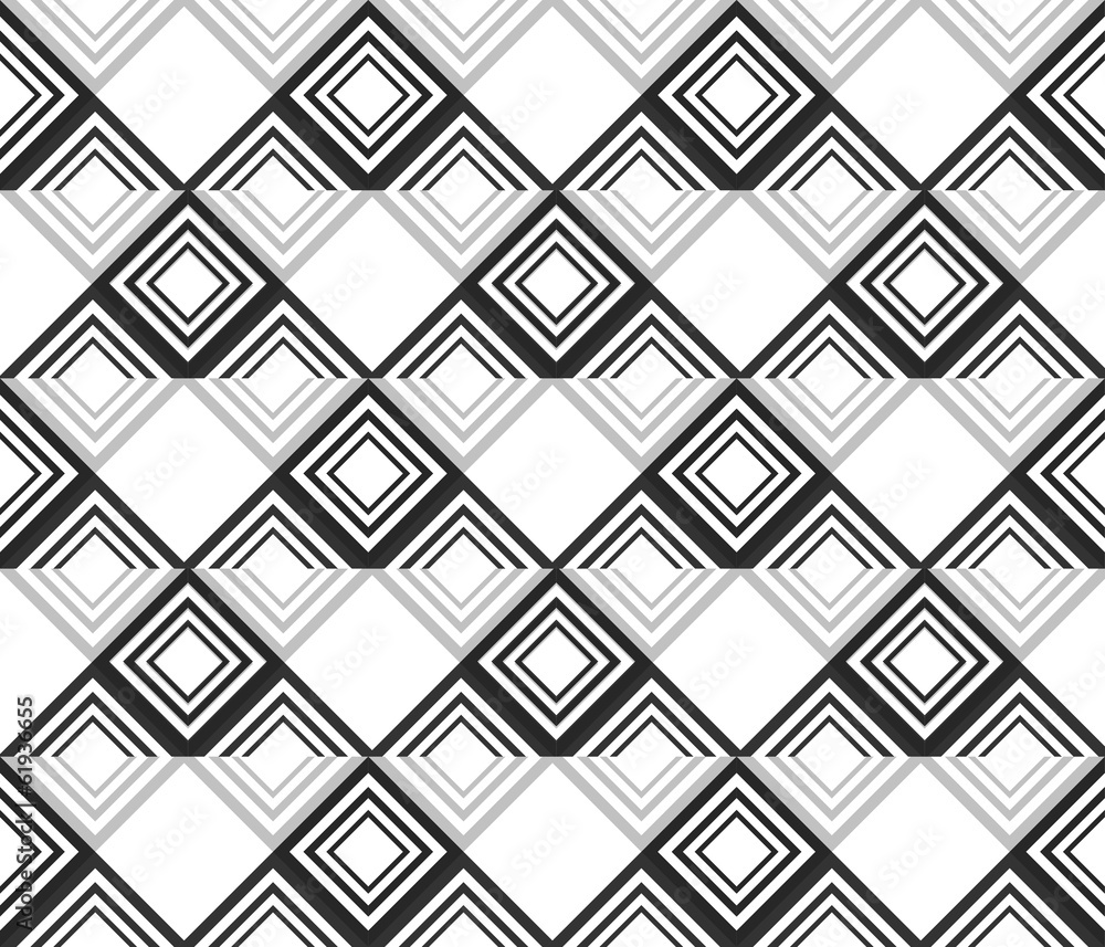 Wall mural seamless beautiful geometric abstract pattern vector repeating t