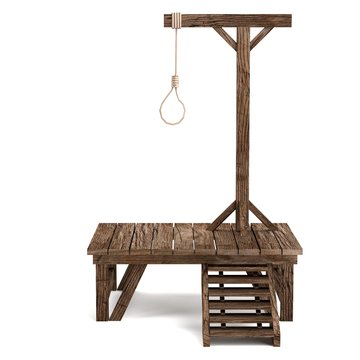 realistic 3d render of gallows