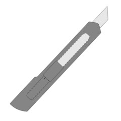 cartoon image of office knife