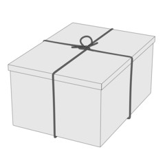 cartoon image of post package