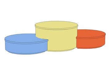 cartoon image of winner podium
