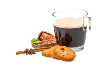 Dutch cookies with coffee