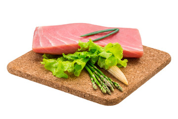Tuna raw steak