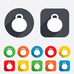 Weight sign icon. Sport symbol. Fitness.