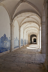 Fototapeta na wymiar Cloister of Sao Vicente de Fora Monastery