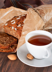 Delicious freshly baked banana bread