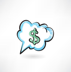 Dollar sign in the cloud