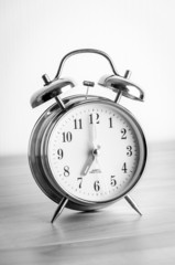 Clock process old vintage black and white style pictures