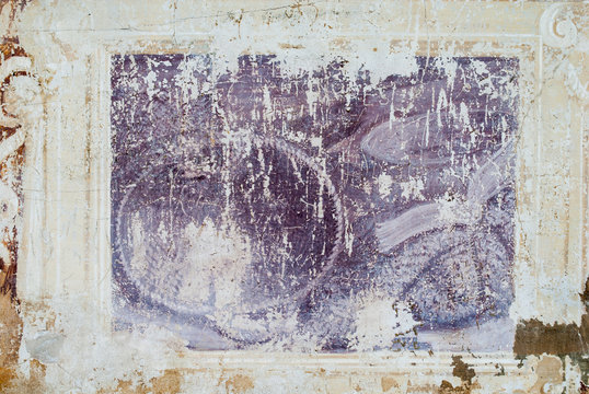 Affresco, sfondo con trama di muro antico