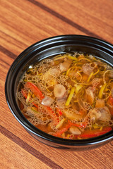 Fresh vegetable soup