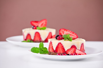 Vanilla Cream And Strawberries