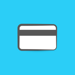 Obraz premium Credit card on blue background