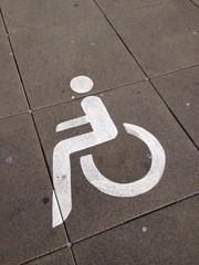 Symbol Behindertenparkplazu