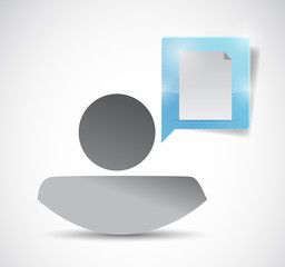 avatar and document illustration design