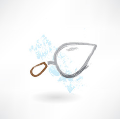 trowel grunge icon.