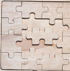 Fototapeta premium wooden puzzles.