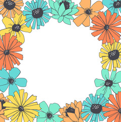 Beautiful floral frame