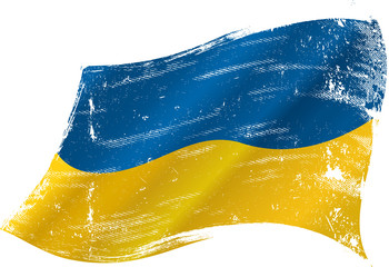 ukrainian grunge flag