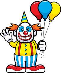 Clown Waving