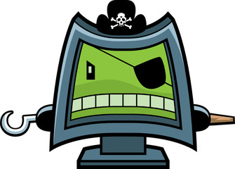 Naklejka premium Computer Pirate