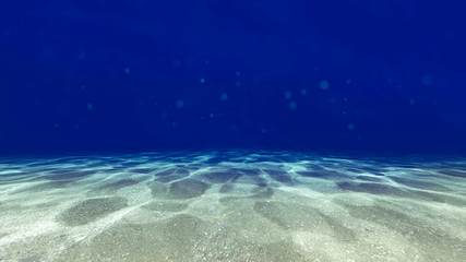 Surface of the sand under water