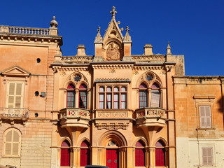 Obraz premium Mdina,city hall,Malta island