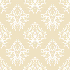 vector seamless backdrop. damask pattern. flower wallpaper