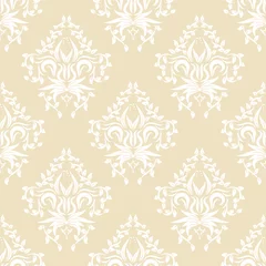 Poster vector seamless backdrop. damask pattern. flower wallpaper © miluwa