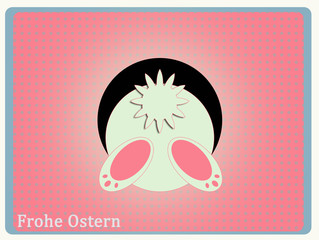 Osterhase von hinten (Easter Bunny from behind )