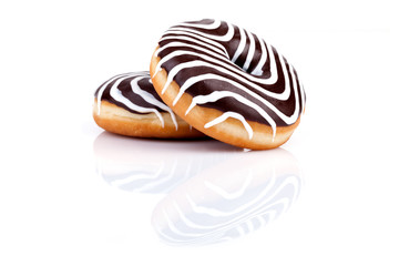 Chocolate Zebra Donuts