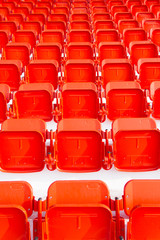 Chairs in the stadium