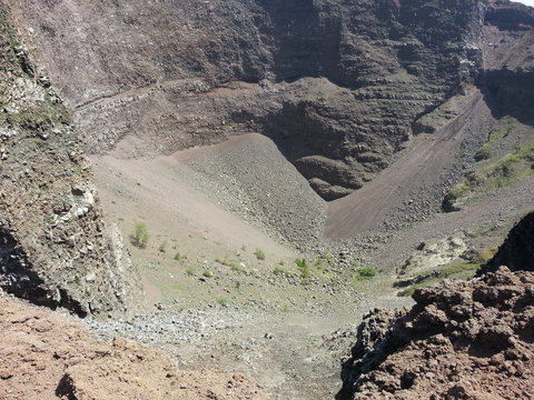 crater of Mount Vesuvius