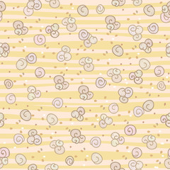 Seamless texture with stylized popcorn