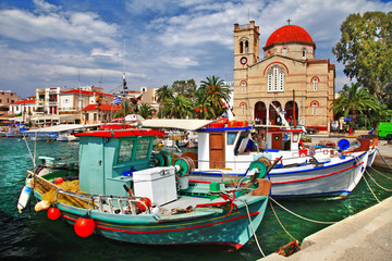 pictorial idyllic greek islands - Aegina