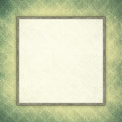 Paper sheet with blank space for text in golden frame