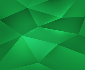 Fototapeta na wymiar Green Polygons Texture