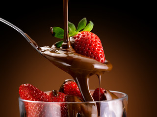 crema di cioccolato e fragole