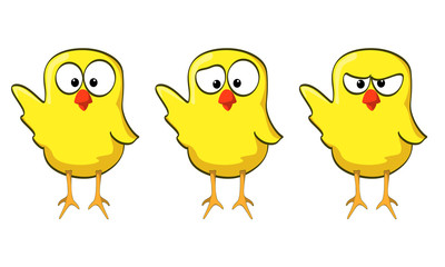 cartoon chicken collection wave