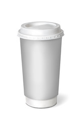 Coffee cup. Isolated on white. 